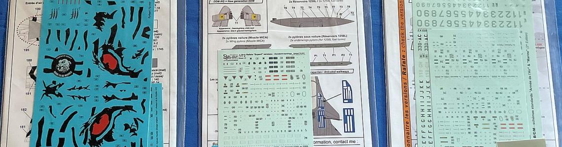 Syhart Decals 3 Packages and Instructions