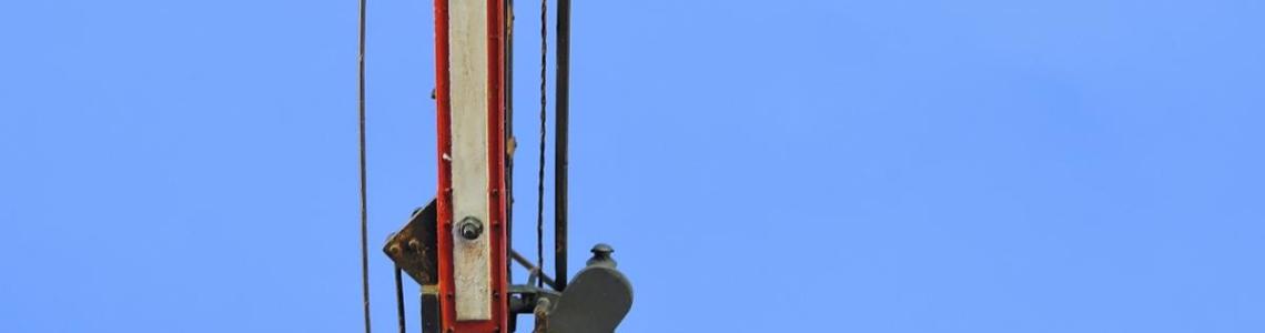 Completed model closeup of semaphore