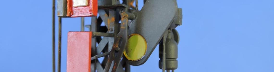 Completed model closeup of signal