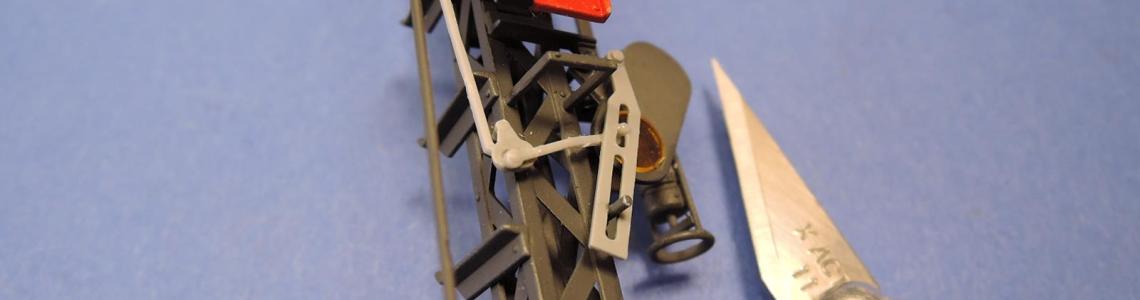 Completed model with hobby blade comparison