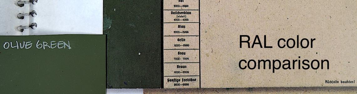 Sample page from AK Real Colors book RAL color card