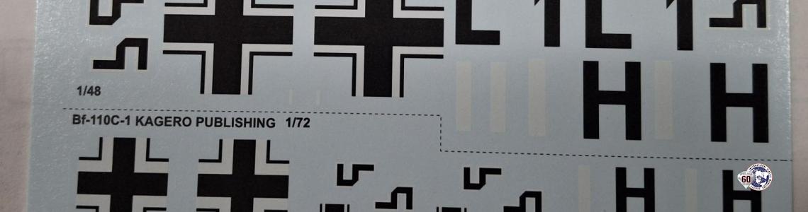 Kagero References Bf 110 C Decals