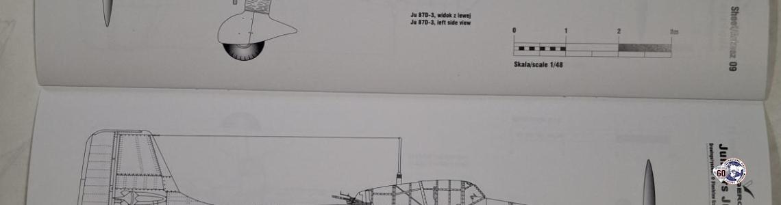 Kagero References Ju 87 D line drawing 2