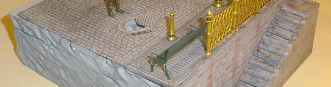 Side view of completed model