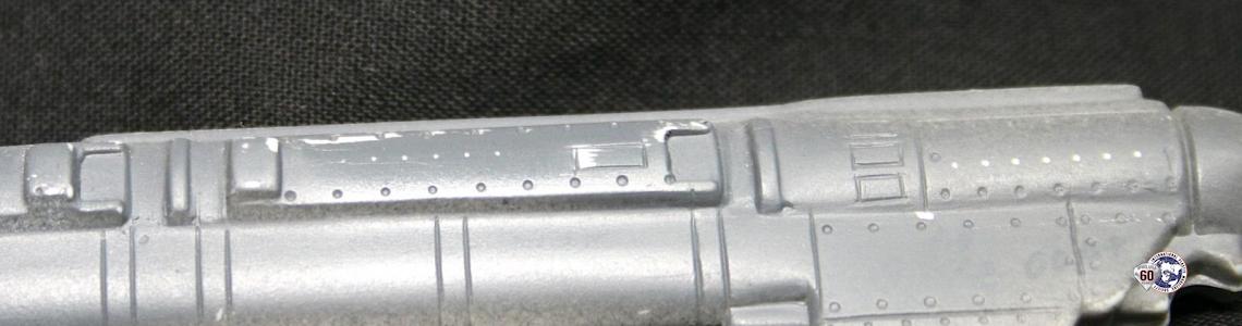 Rivets painted and buffed