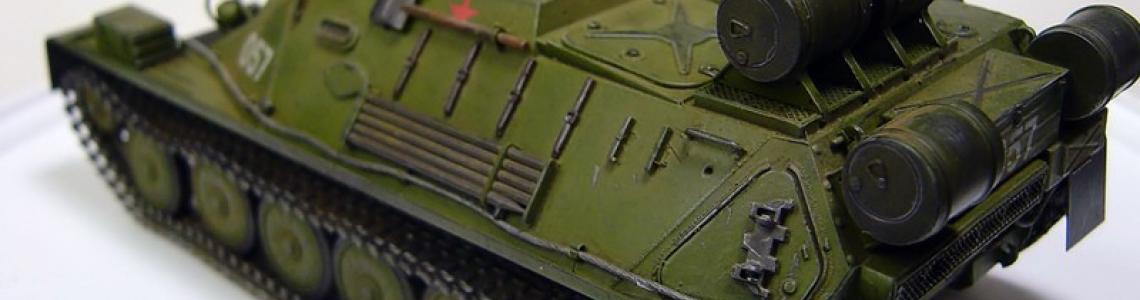 Completed model left rear view