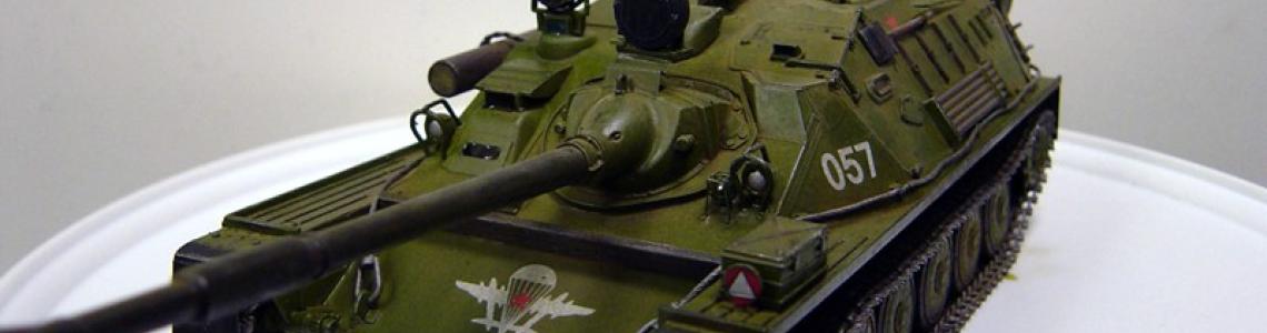 Completed model left front view