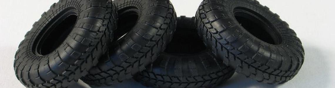 Front and rear tires