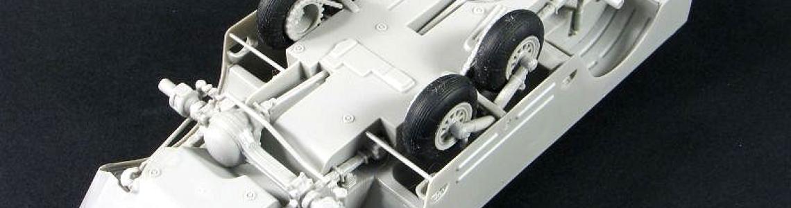 Suspension and transmission from front