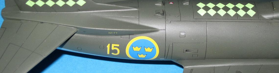Closeup of detail on aft-top of fuselage.