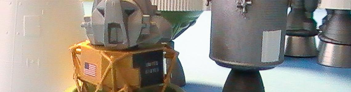 Painted LEM and CSM Closeup