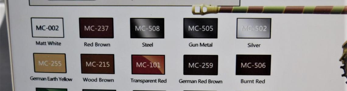 AK Color Guide on Side of Box