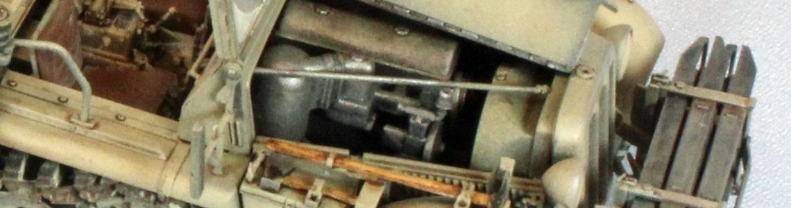 Finished Halftrack - Engine Detail
