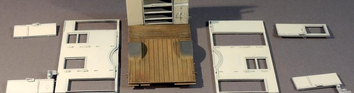 Painted ambulance floor