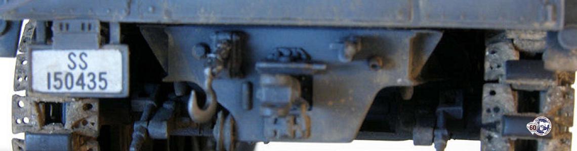 Rear chassis and track detail