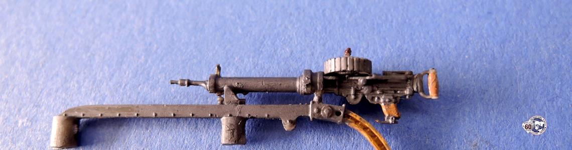 Assembled and painted Lewis gun Assembled and painted Lewis gun