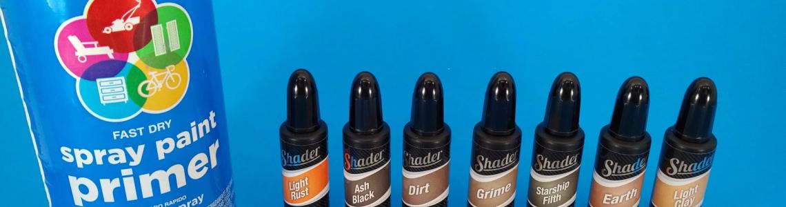 Shaders over Neutral Gray Enamel Primer