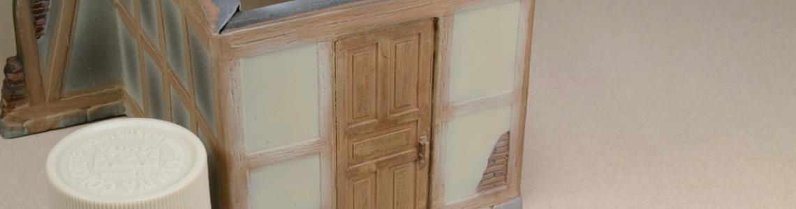 Stucco painted building