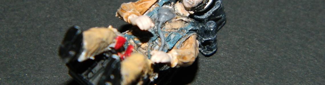 Painted pilot on ejection seat
