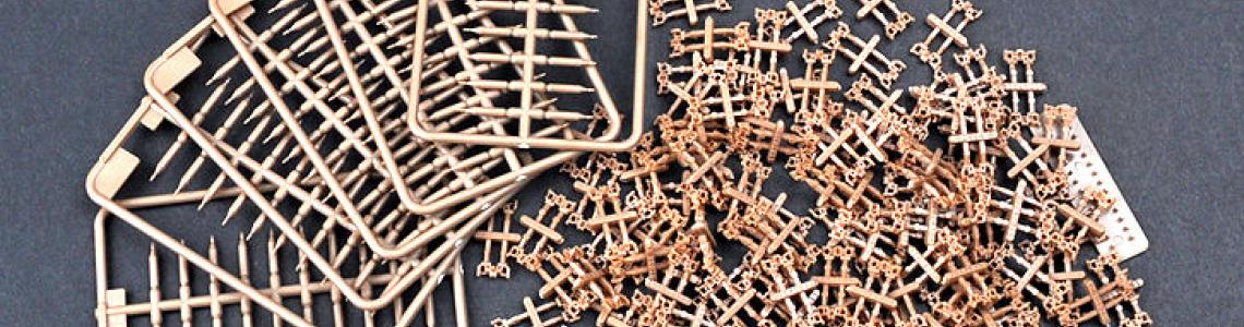 Track sprues and parts