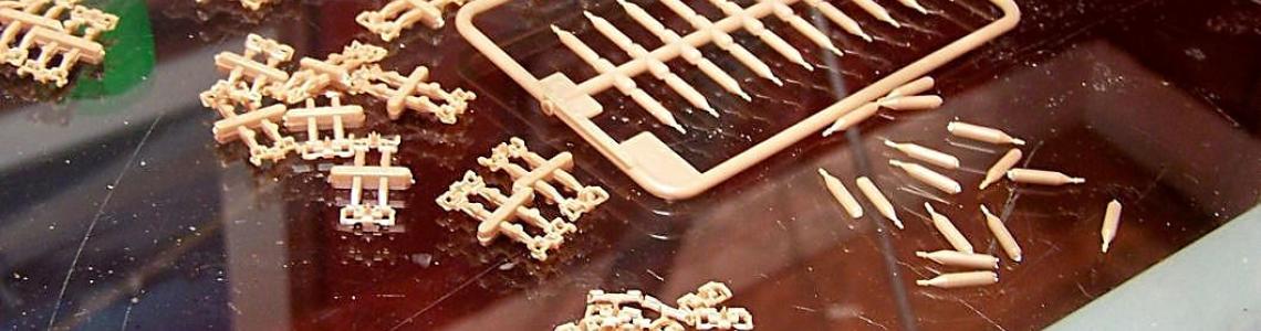 Track construction - assembly jig at bottom