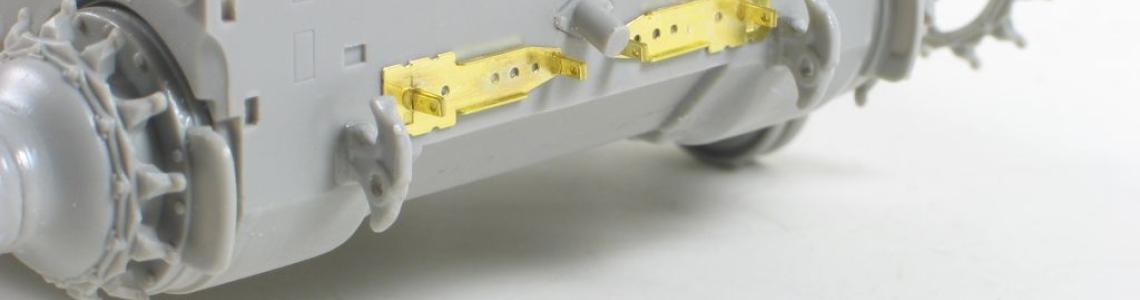 Rear hull plate during assembly