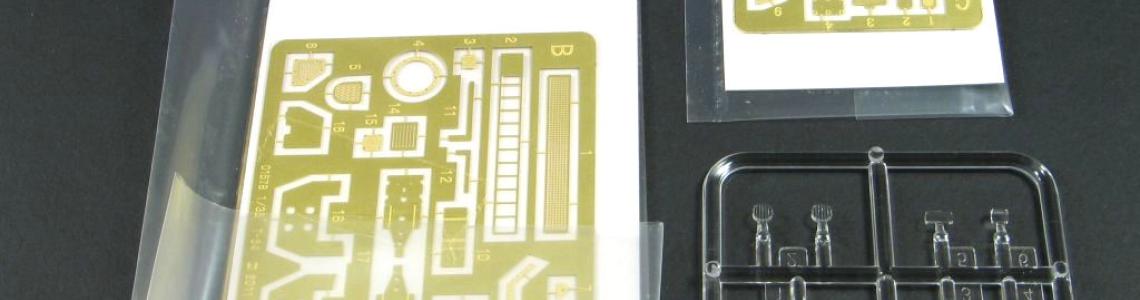 Photo etch and clear sprue