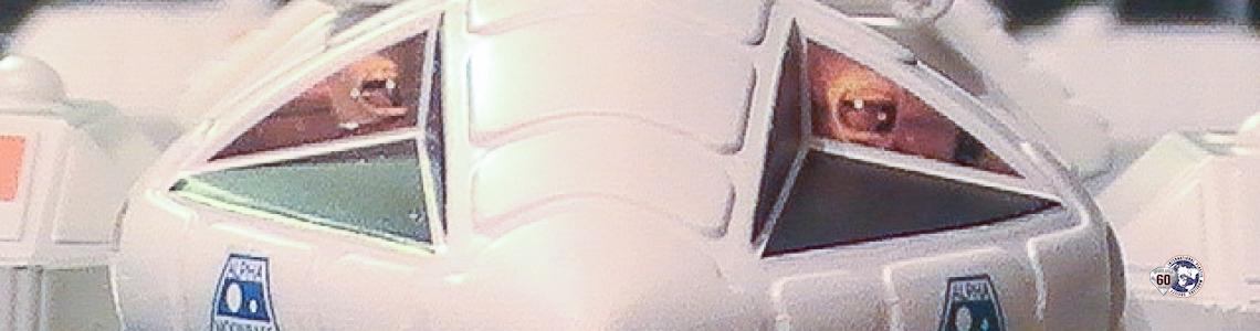 Finished Model - Closeup of Window Decals with Image of Pilots 