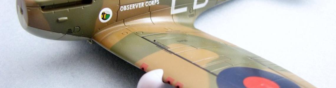 Parts installed on completed model