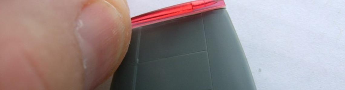 Showing red light installing on wing tip