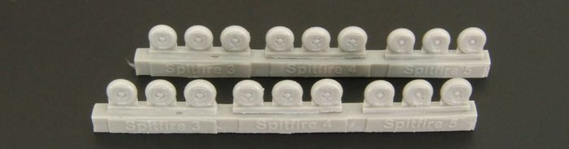Spitfire wheels on sprue