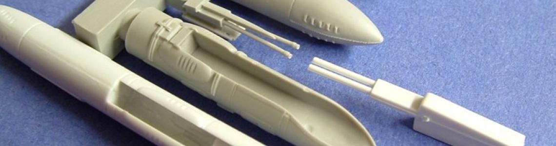 Kitset parts compared to kit gun pod