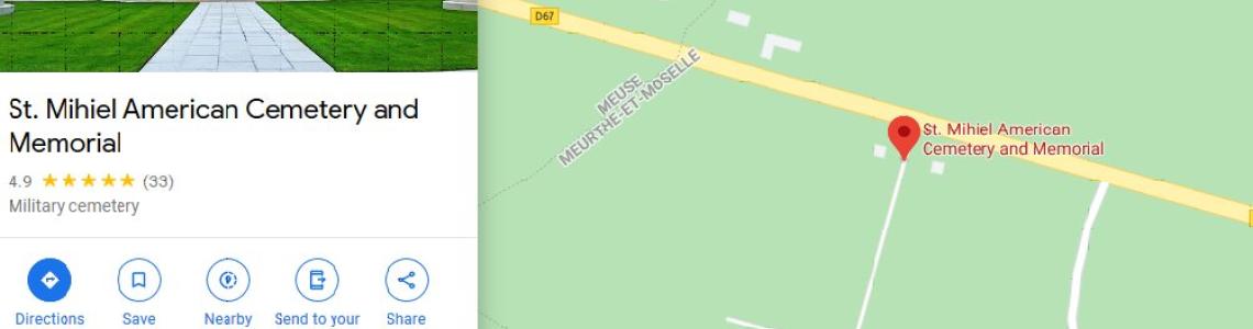 St. Mihiel Cemetery virtual tour map