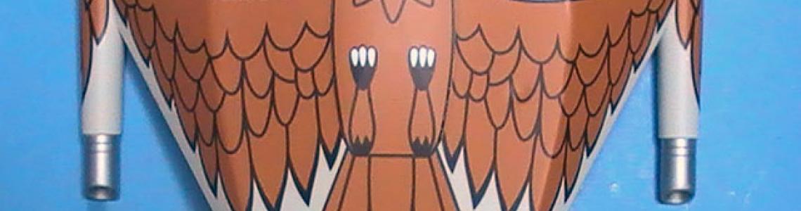 Bird decal after setting solution applied