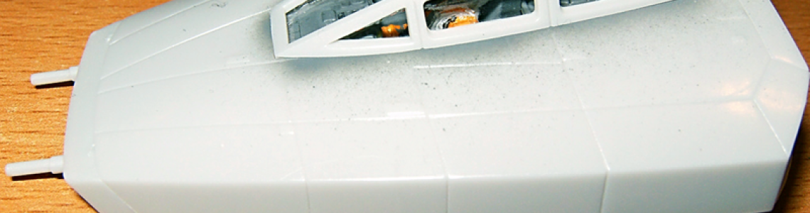 Unfinished cockpit area