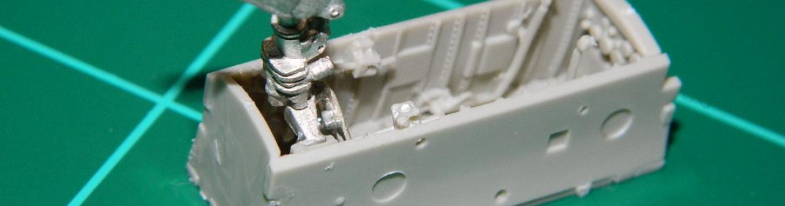 Nose Gear Mounted, Rear View