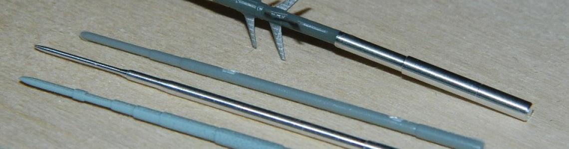 Trumpeter gray plastic, master resin and metal 