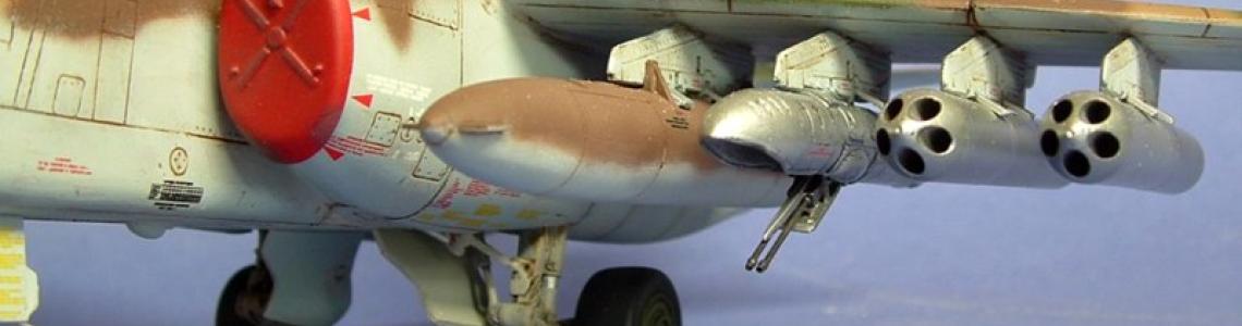 Exhaust FOD covers on completed model