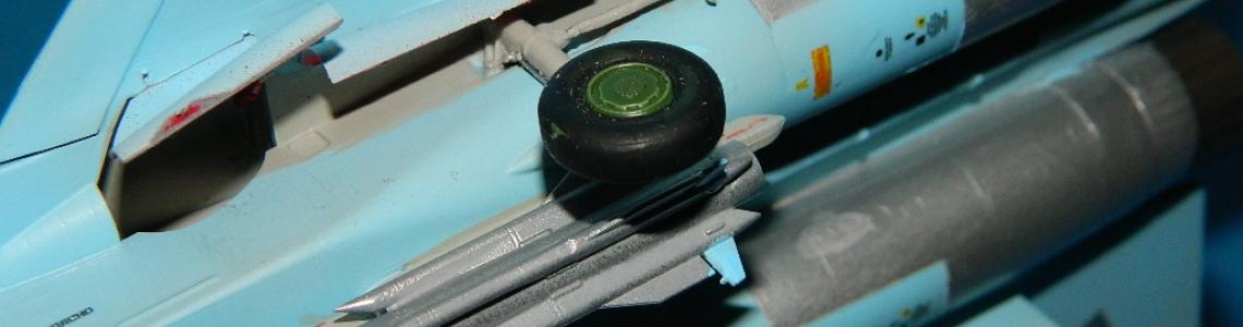 SAC Main gear detail on Zvesda SU 27
