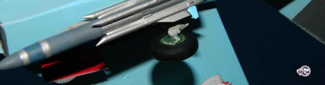 SAC Main gear detail on Zvesda SU 27