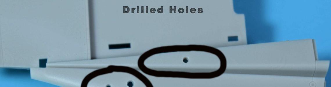 Holes Drilled for Wing Antennas