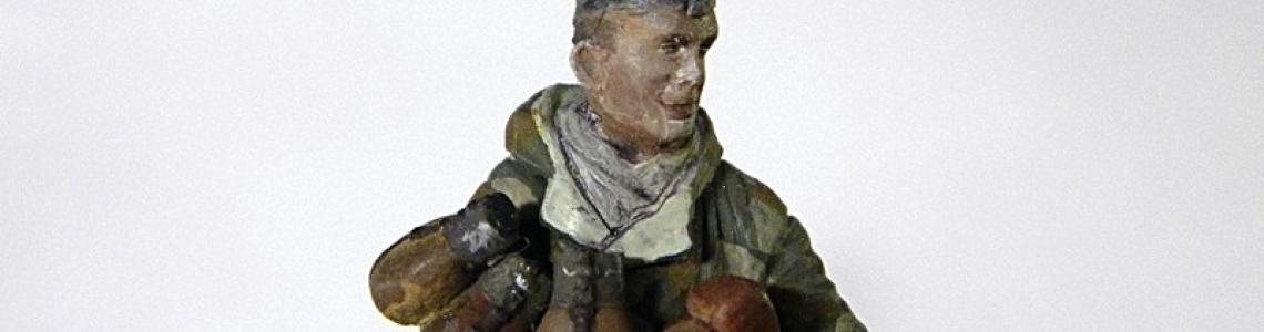 Completed figure close-up front view