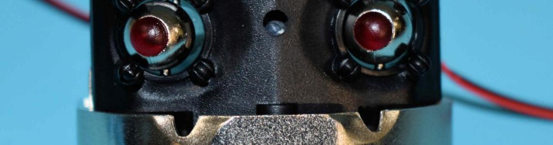 Face and Upper Jaw with LED Eyes