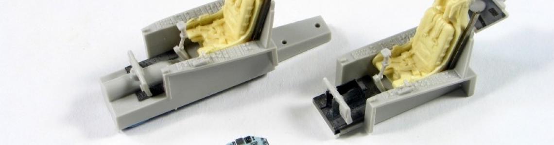 Kit seats with photoetch added