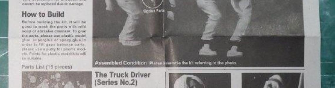 Instructions add to the backstory of the Truck Driver by being printed in the format of a local newspaper