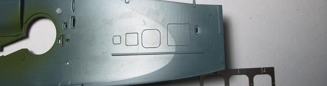 Sample scribes on plastic surface