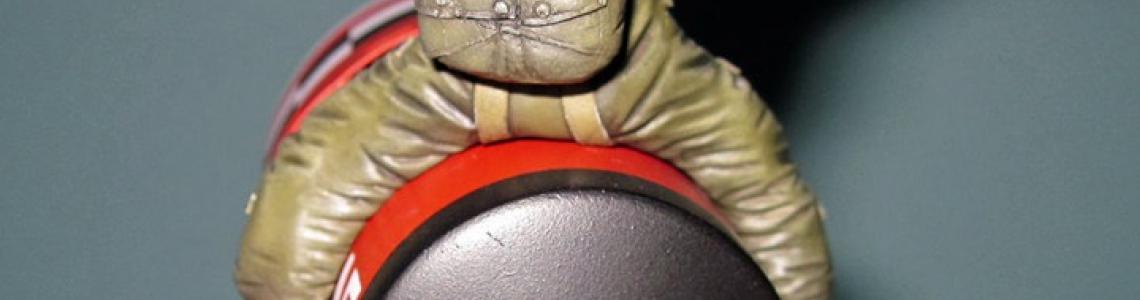 Back view of weapon and rider