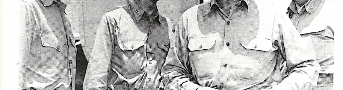 The Command Staff for the Pacific campaign.Command Staff