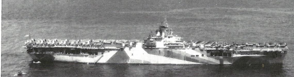 Murders row, aircraft carriers at the Ulithi repair and replenish Navy base.