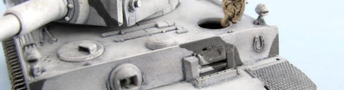 Close up of bow and turret